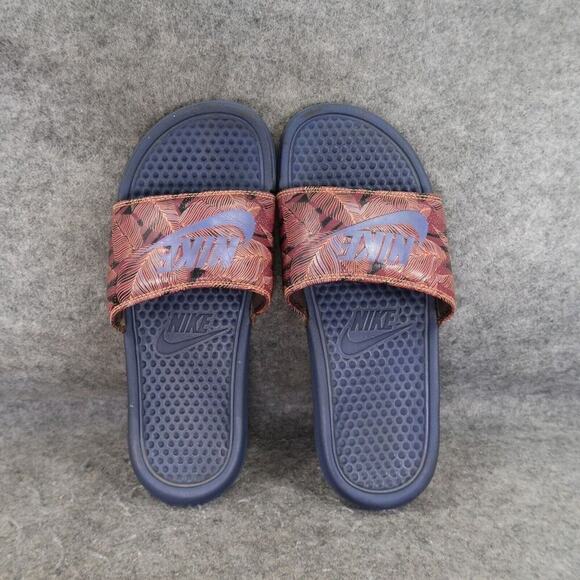 Nike Shoes Mens 7 Sandals Slides Benassi Slip On Casual Active Recovery Comfort - Picture 7 of 13